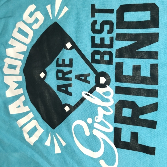 Girls Softball/Baseball Tshirt Super Cute - Picture 2 of 2